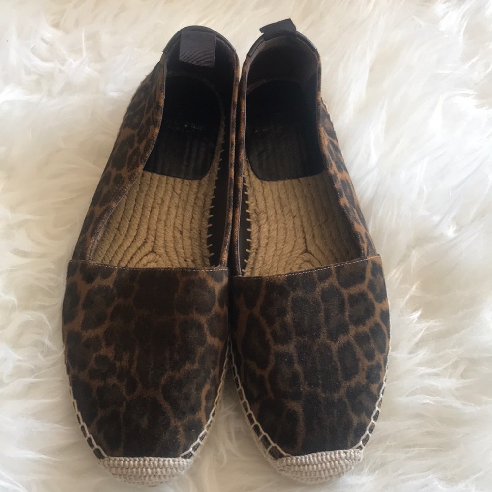 Saint Laurent leopard espadrilles
